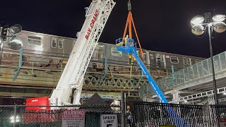 MTA R160 F train derailment near Neptune Avenue [upl. by Jeremie]