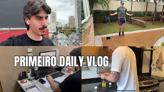 Primeiro daily vlog  Volta de férias treino aeróbico e cerâmica fria [upl. by Ganiats]