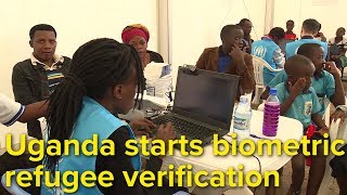 Uganda starts biometric refugee verification [upl. by Namref]