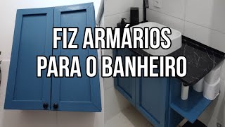 Fazendo armários para o meu banheiro com tudo que tinha em casa PARTE 22 [upl. by Akimrehs902]