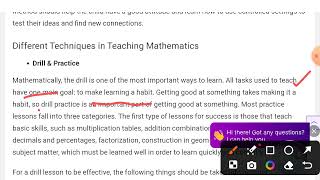 Methods of Teaching Mathematics [upl. by Kursh569]