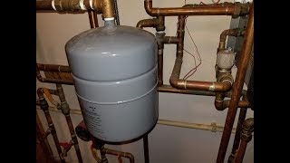 DIY  How to Replace Hot Water Expansion Tank [upl. by Yelhs]