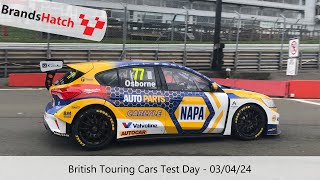 2024 BTCC Brands Hatch Test Day [upl. by Siegel]