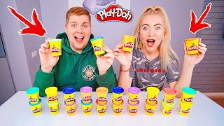 не выбирай ПЛЕЙ ДО СЛАЙМ ЧЕЛЛЕНДЖ 🤢 Лизун из случайных ингредиентов PLAY DOH Slime Challenge [upl. by Dewees]