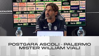 Mister William Viali  Postgara AscoliPalermo  Ascoli Calcio [upl. by Yemane]