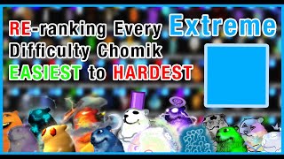 RERanking Every Extreme Difficulty Chomik EASIEST TO HARDEST  Find the Chomiks Roblox [upl. by Graner]