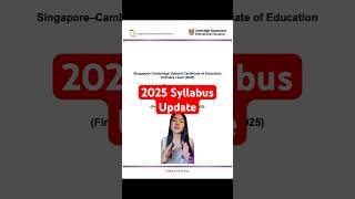 Update on O Level Computing 2025 Syllabus computing olevel [upl. by Ahsela454]