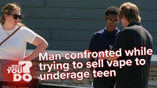 Man confronted while trying to sell vape to underage teen [upl. by Ynogoham]