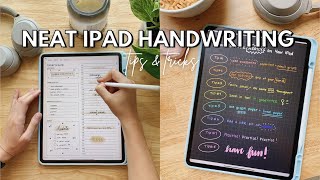 HOW TO WRITE NEATLY ON YOUR IPAD  Tips to Take Aesthetic Notes amp Improve Your Handwriting On iPads [upl. by Nivrag]