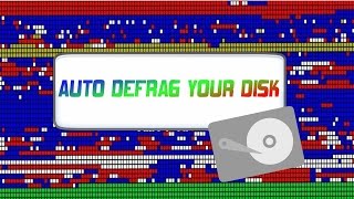 Automatic defrag  Via Task Scheduler [upl. by Etterrag]
