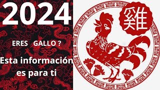 2024 PREDICCIONES PARA EL SIGNO DEL GALLO [upl. by Knowland589]