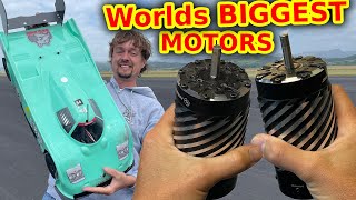 2 GIANT motors in RC Car World speed record attempt [upl. by Pressman]