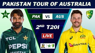 PAKISTAN vs AUSTRALIA 2nd T20 MATCH LIVE SCORES  PAK vs AUS MATCH LIVE COMMETNARY [upl. by Reinhold]