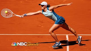 French Open Semifinals Iga Swiatek vs Daria Kasatkina  HIGHLIGHTS  622022  NBC Sports [upl. by Dnomal]