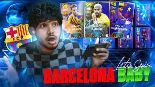 LETS WIPE OUT amp REVIEW BIG TIME BARCELONA PACK 🔥 eFootball24 LIVE efootball barcelona packopening [upl. by Wilsey]