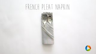 How to fold a French Pleat Napkin [upl. by Reeves637]