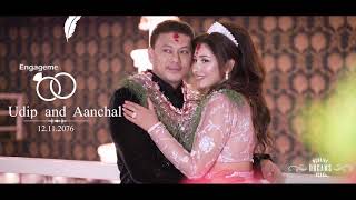 Aanchal Sharma and Udip Shrestha Engagement cinematic highlights [upl. by Shere]