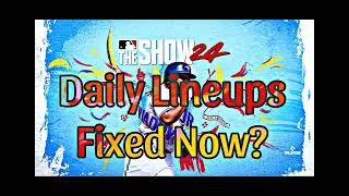 MLB the Show 24 Update Is Daily Lineups Fixed [upl. by Bartle]