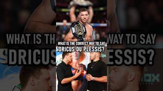 What is the correct way to pronounce UFC Champion Dricus Du Plessis name dricusduplessis ufc [upl. by Annmarie14]