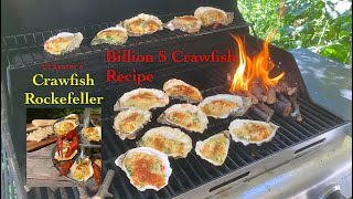 Billion  Recipe Crawfish Rockefeller Craysters Richest Dish on Oyster Shells [upl. by Eisaj]