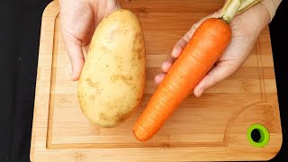 Légumes Râpées ‼️ Prenez une Pomme de terre amp Carotte et faites recette 🔝😋 Grated Vegetables Recipe [upl. by Iem]