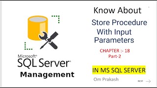 Store Procedure With input Parameter Part 2 [upl. by Durrell539]