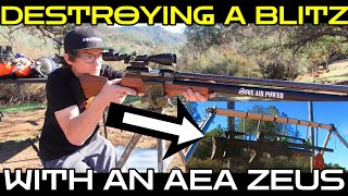 Making A Hatsan Blitz 30 cal FULL AUTO Air Rifle NO LONGER EXIST  AEA ZEUS DESTROYS Blitz 30 PCP [upl. by Yemirej]