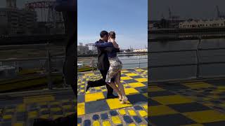 La Boca  Buenos Aires  Andrea Vighi y Chiara Benati  Tango Feliz argentinetango tangoba tango [upl. by Yellac]