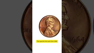 Very Valuable 1964 Penny coin coincollecting penny rarecoins 1964 [upl. by Adlare152]