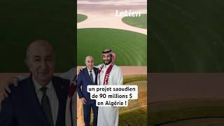 Agriculture saharienne  un projet saoudien de 90 millions  en Algérie  الجزائر algerie foryo [upl. by Ardnasyl]