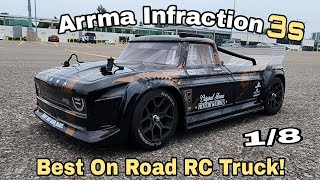 Arrma Infraction 3s Best On Road RC Truck [upl. by Ainyt323]