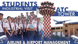 Dept of Aviation ATC TOWER VISIT CHENNAI  asetcollege [upl. by Heall]