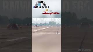 SUPRA MK5 VS BMW M340i DRAG RACE [upl. by Rimhsak407]