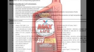 Valvoline MAXLIFE™ MultiVehicle ATF [upl. by Enywad815]