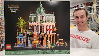 LEGO 2022 Modular Building Reveal amp Unboxing  Set 10297 Boutique Hotel [upl. by Aicilra]