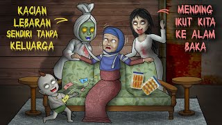 Lebaran sama Setan  Gara2 keluarga gak ada yg datang HORORKOMEDI  Kartun Hantu Lucu [upl. by Aymik]