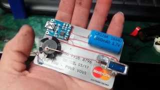 Tiny Solenoid Motor on a Credit Card [upl. by Alauqahs]