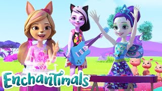 🌈 DIY RAINBOW HAIR FLAIR 🎀  Welcome to Sunny Savanna Episode 5  enchantimals [upl. by Sefton516]