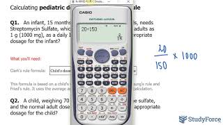 Calculating pediatric dosages using Clarks Rule [upl. by Oretos]