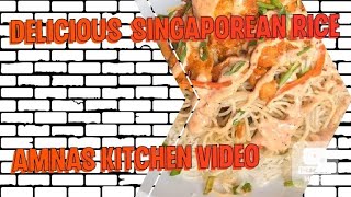 Singaporean rice ll Amnas kitchen recipe ll 2021 [upl. by Rica711]