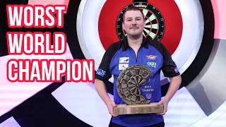 WORST Darts World Champion EVER [upl. by Nwahsaj633]