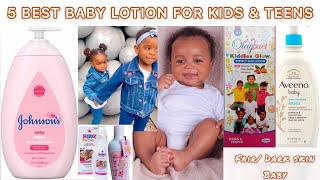 5 BEST BABY LOTIONS TO BUY Kids amp Teens Moisturizing Cream  Baby Lightening Lotion baby skin care [upl. by Aninahs]