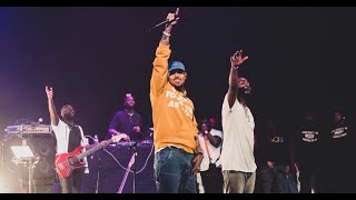 Chris Brown Davido and The Compozers on stage in LA performing Blow My Mind  More [upl. by Marinna]