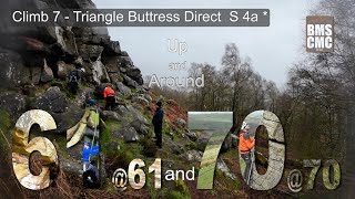 Climb 7  Day 2  Triangle Butress Direct  Burbage North  Peak District [upl. by Boylan]