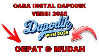 CARA INSTAL DAPODIK VERSI 2025 [upl. by Avivah]