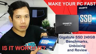 Worth Buying  Gigabyte SSD 240GB Benchmarks amp Review [upl. by Aeniah]