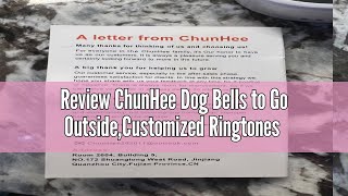 Review ChunHee Dog Bells to Go OutsideCustomized Ringtones Bells for Dog Training to Go OutsideDog [upl. by Namyaw140]