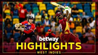 Highlights  West Indies v England  Late Hitting Sets Up Thrilling Finish  2nd Betway T20I [upl. by Ahsiemaj]