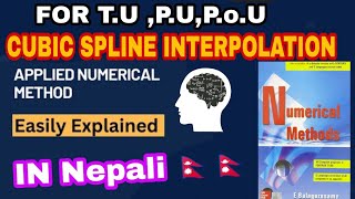 NATURAL CuBiC SpLinE  Interpolation  Full Concept In Nepali🇳🇵🇳🇵  Numberical Method  Esay Way [upl. by Llenrod]