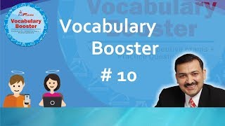 PTs Vocabulary Booster  PTVB 10  for competitive exams [upl. by Nodnelg]